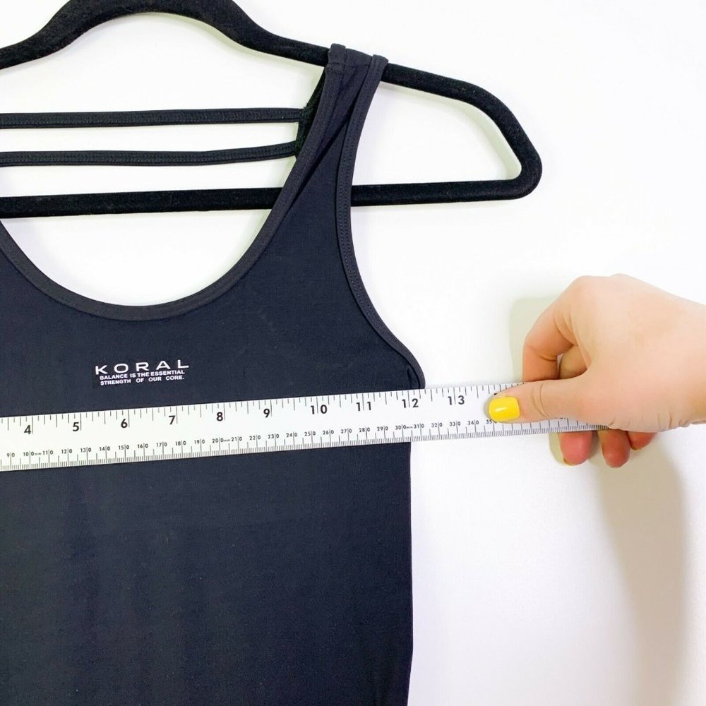 Koral Womens Black Intact Blackout Competition Activewear One Piece Jumpsuit SM - Picture 8 of 10